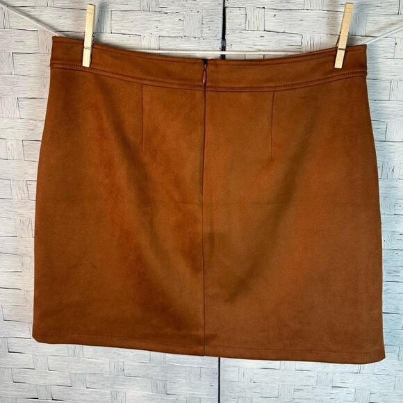 Ann Taylor loft so suede skirt with pockets, western coastal cowgirl Aztec - Picture 2 of 8